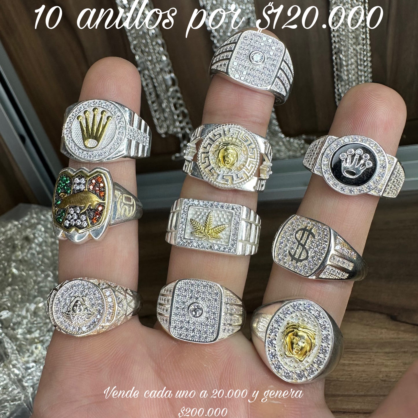 Anillos lote mayorista