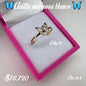 Anillo mariposa cristal rosado