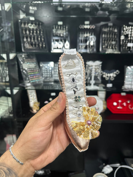 Lote anillos +zapato muestrario