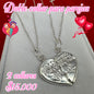 2 collares corazón pareja