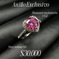 Anillo con diamante Moissanita VVS1